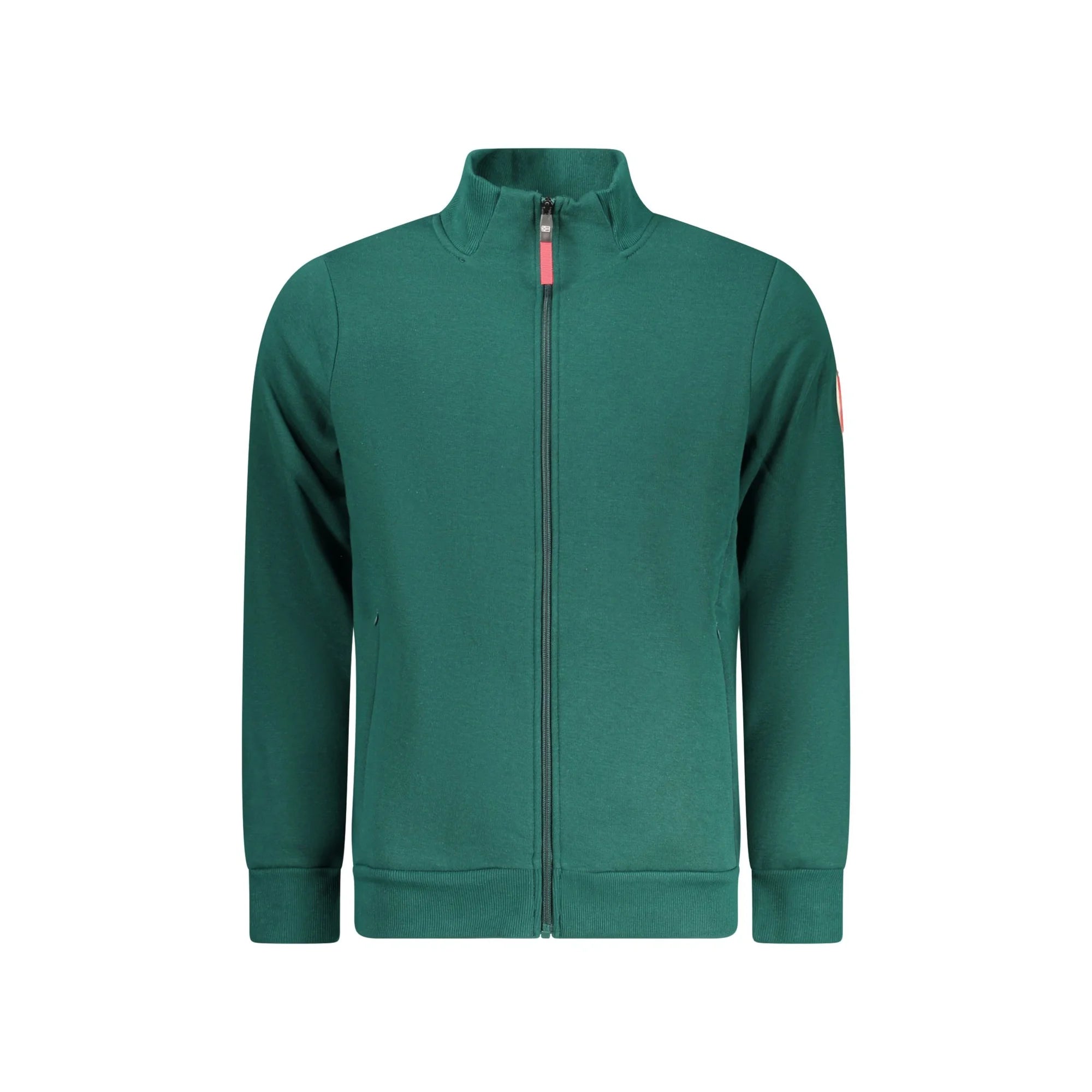Norway 1963 Felpa Uomo Verde con Zip Felpata Applicazione Logo Felpe - foto prodotto